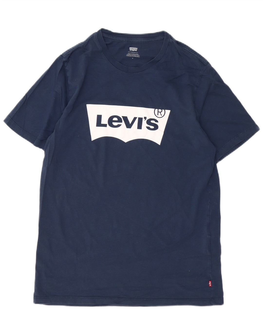 Męski T-shirt z grafiką Levi's, średni, granatowy, bawełniany