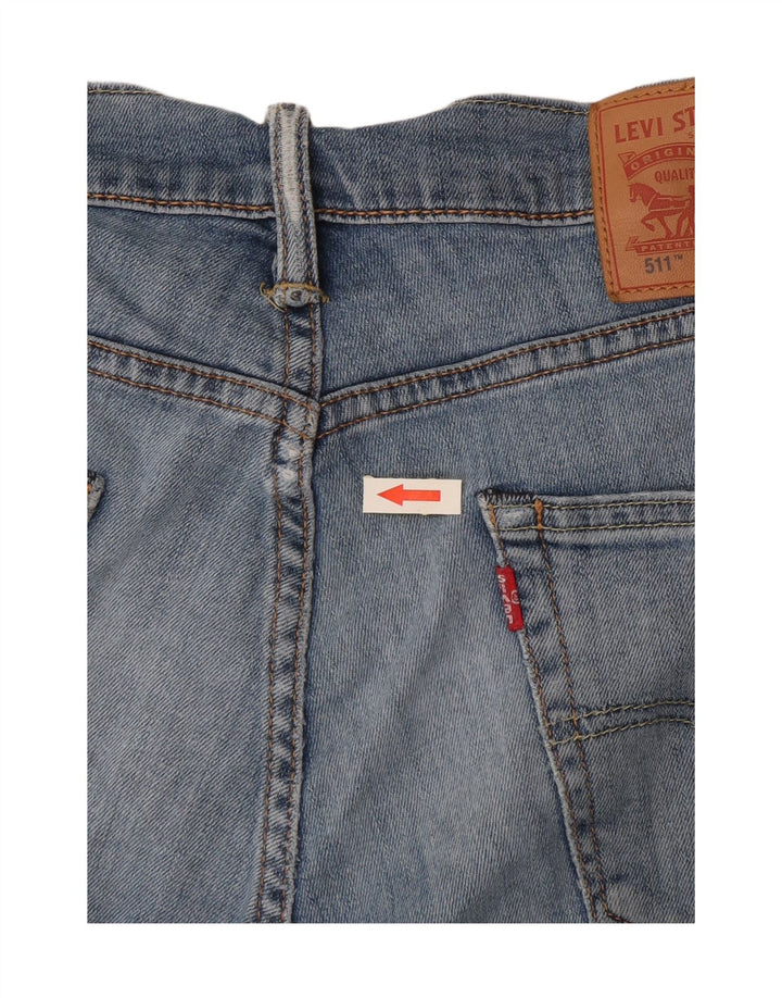 Męskie jeansy Levi's 511 Slim W32 L31 Niebieska bawełna