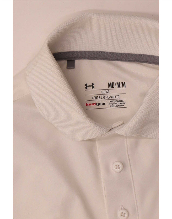 Męska koszulka polo Under Armour Heat Gear w kolorze średniobiałym