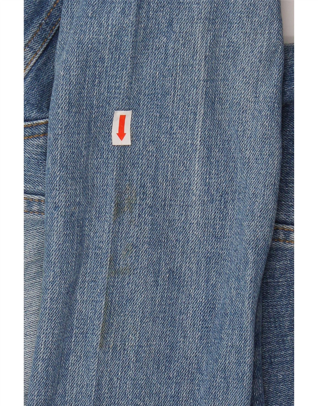 Damska kurtka jeansowa VINTAGE Crop UK 14, duża niebieska bawełna
