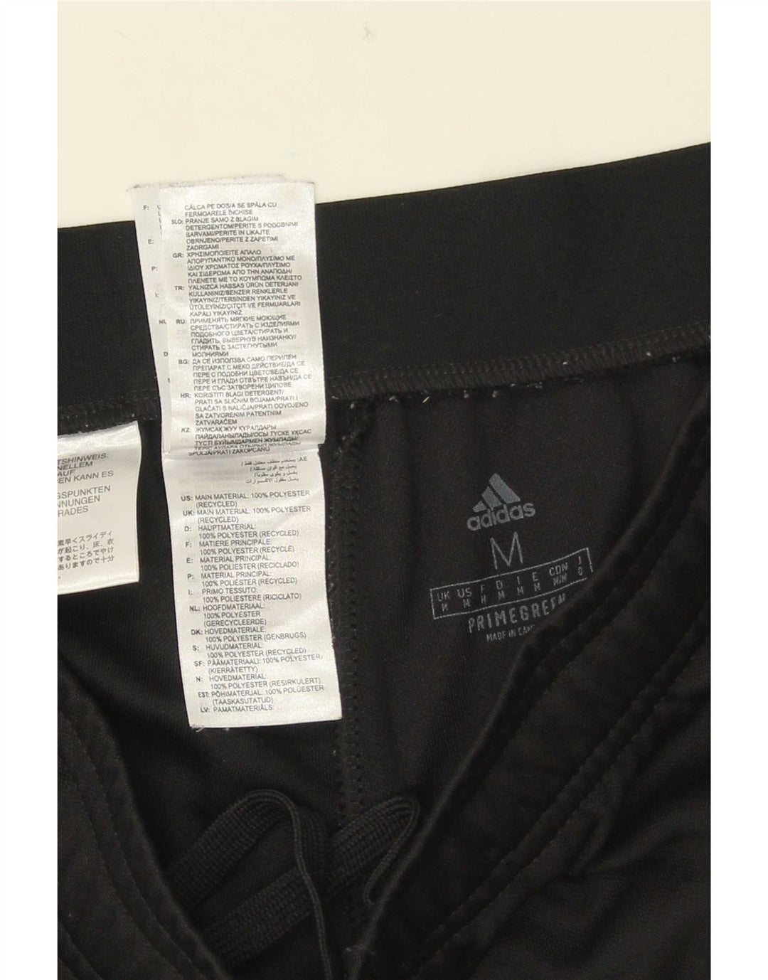 Męskie spodnie dresowe Adidas Aeroready, średni czarny poliester