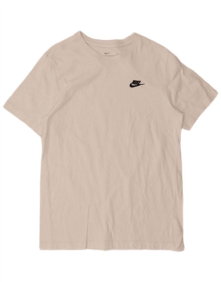 T-shirt męski Nike, średni, biały, bawełniany