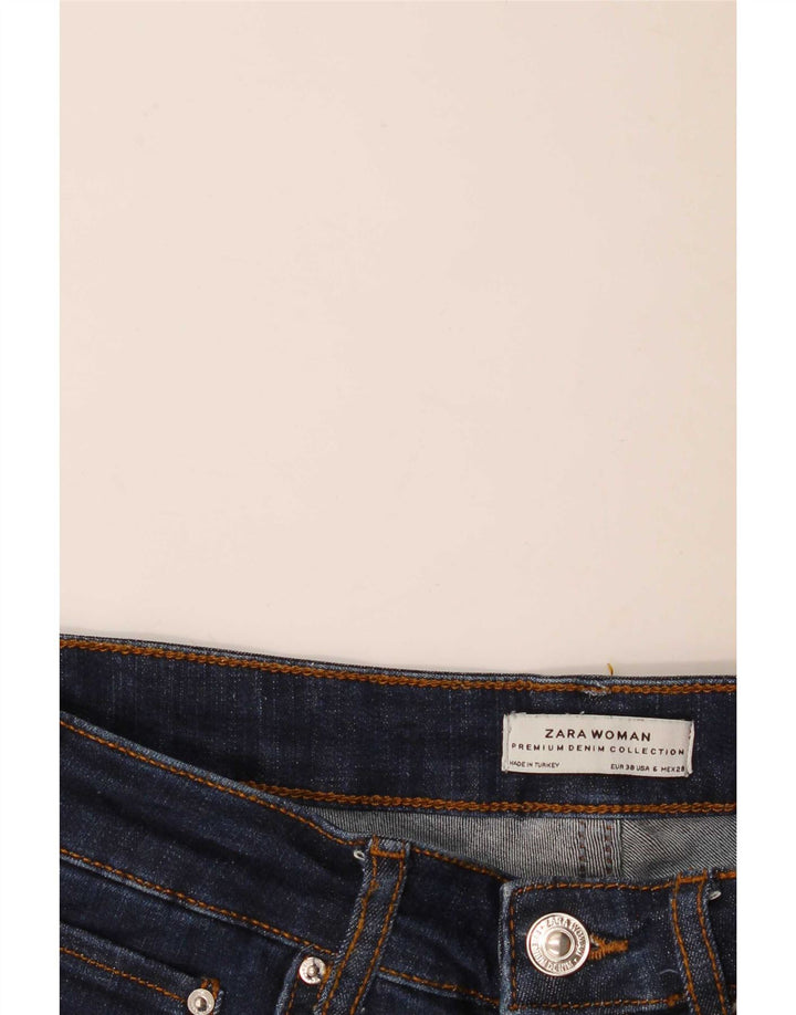 Damskie jeansy rozkloszowane Zara EU 38 Small W28 L34 Granatowe