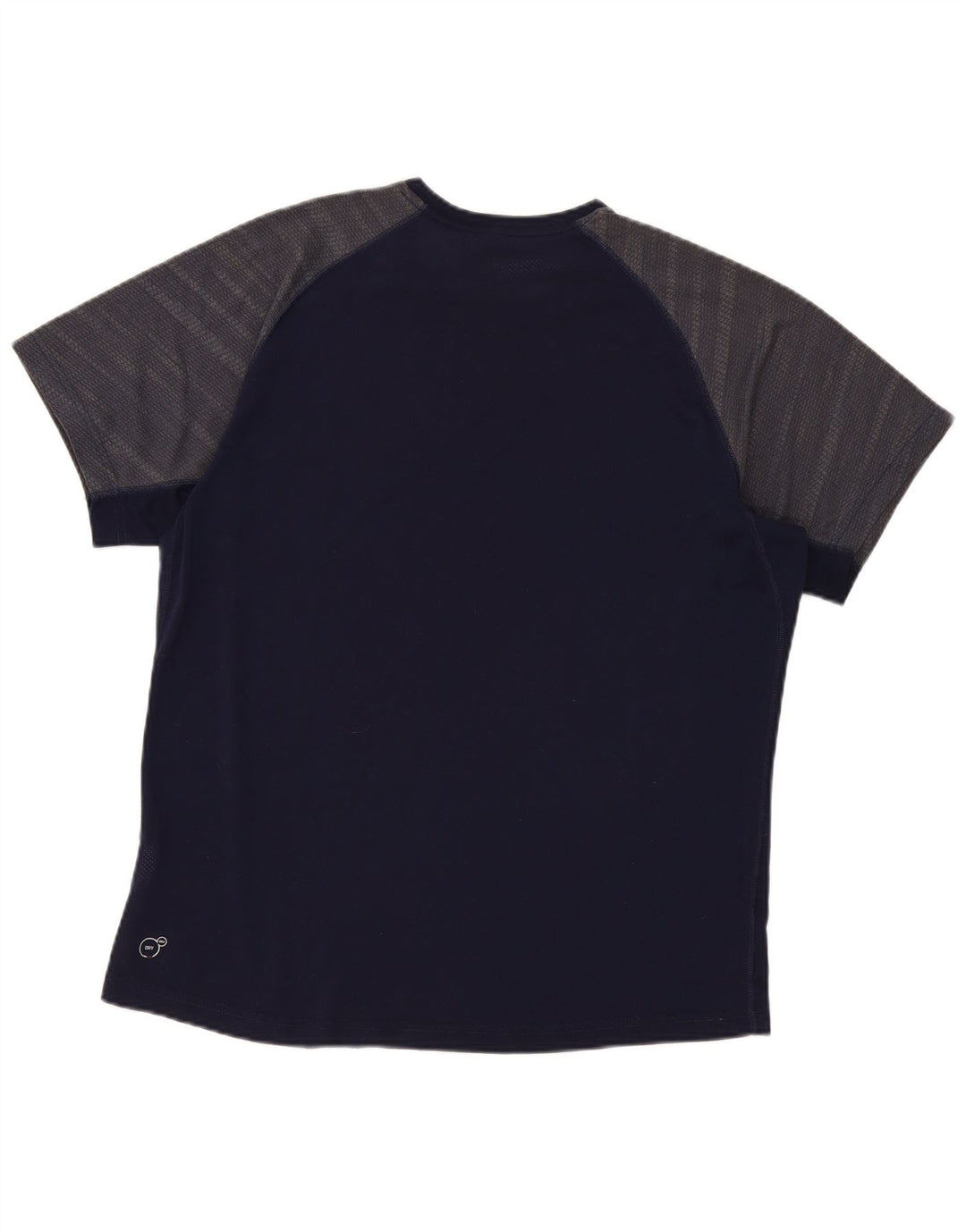 T-shirt męski Puma, top XL, granatowy, poliester z blokami kolorów