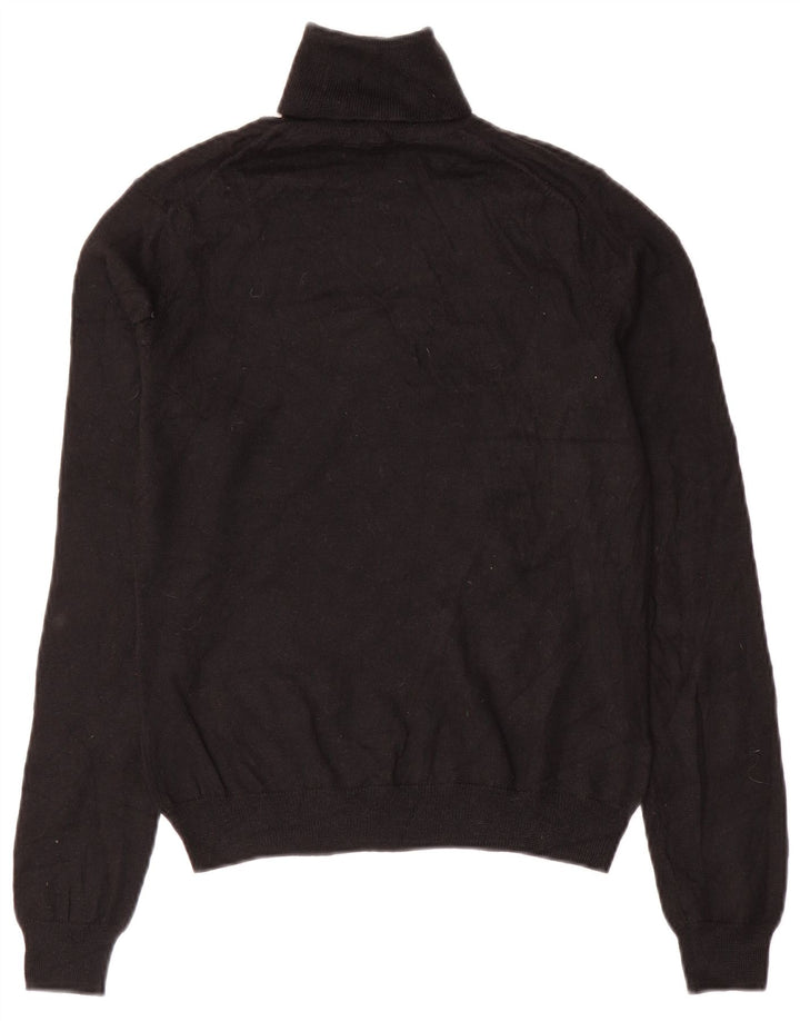 BROOKS BROTHERS Sweter damski z wywijanym dekoltem UK 10, mały czarny