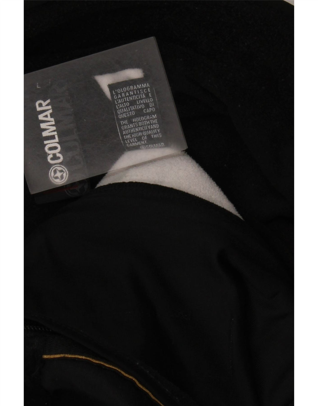 COLMAR Męska kurtka wiatrówka Polartec UK 40, duża czarna, z blokami kolorów