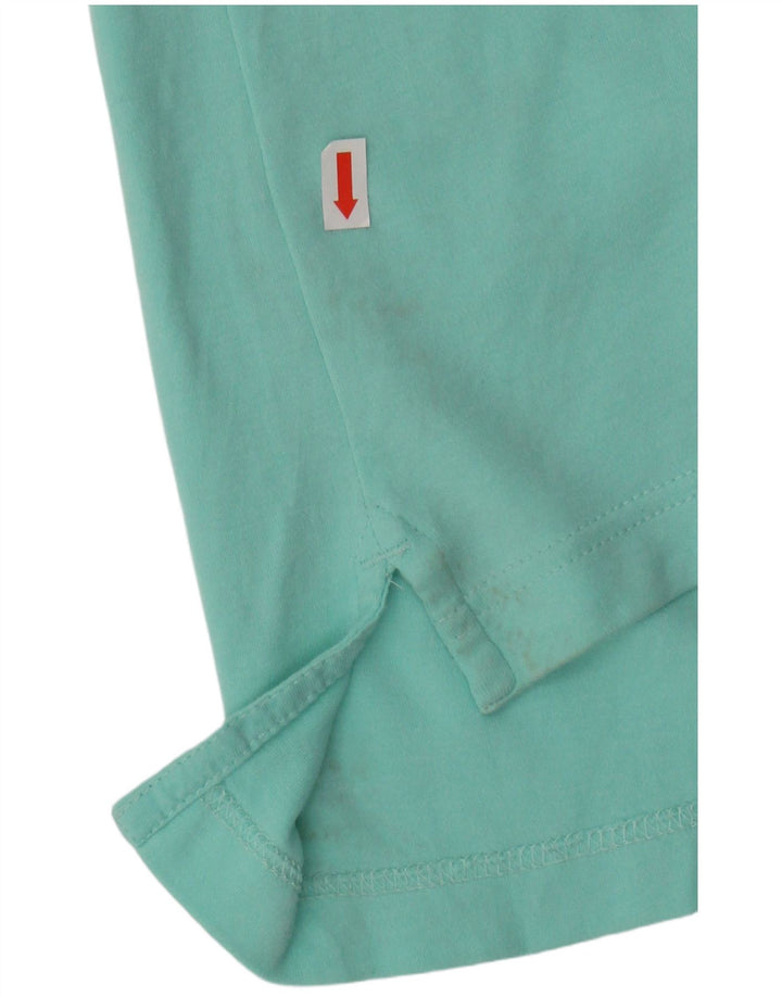 CHAPS Mens Big & Tall Polo Shirt 2XL Turquoise Cotton