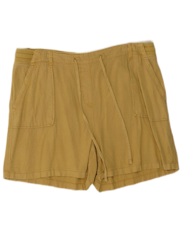 Szorty damskie Marks & Spencer UK 16 Large W34, lniane khaki