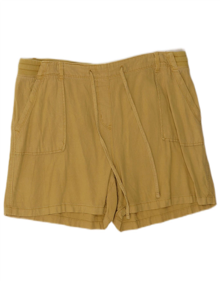 Szorty damskie Marks & Spencer UK 16 Large W34, lniane khaki