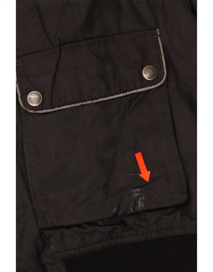 BELSTAFF Mens Bomber Utility Jacket UK 36 Small Black Nylon Vintage Belstaff and Second-Hand Belstaff from Messina Hembry 
