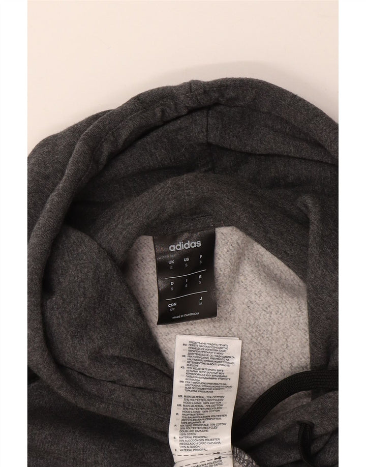 Męski dres ADIDAS z grafiką, mały, szary, bawełniany