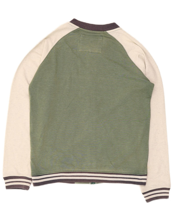 Kurtka dresowa chłopięca Quiksilver 13-14 lat XL, zielona, z blokami kolorów