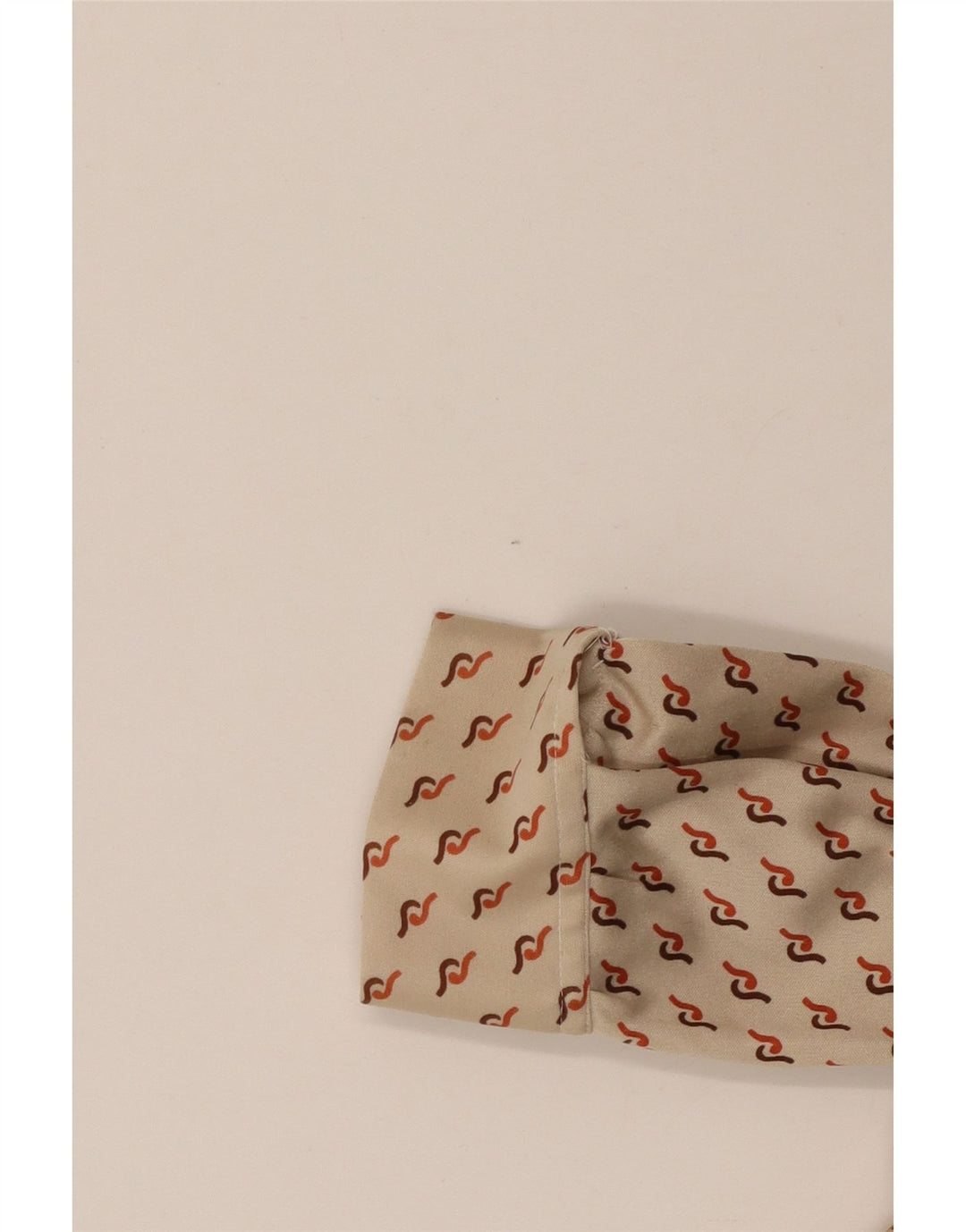 Damska koszula pulowerowa VINTAGE UK 16, duża, beżowa, geometryczna