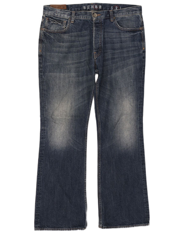 Męskie jeansy Bootcut Fat Face W36 L32 Granatowe, bawełniane