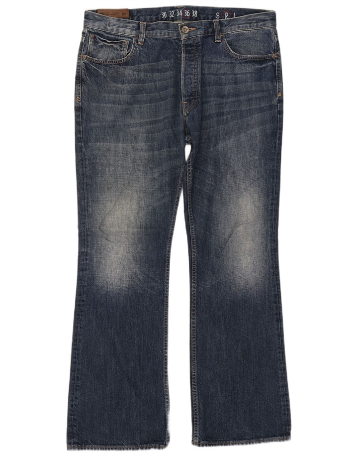 Męskie jeansy Bootcut Fat Face W36 L32 Granatowe, bawełniane