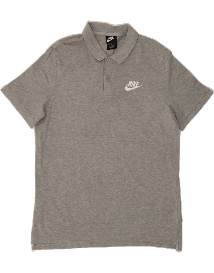 NIKE Mens Polo Shirt Large Grey Cotton Vintage Nike and Second-Hand Nike from Messina Hembry 
