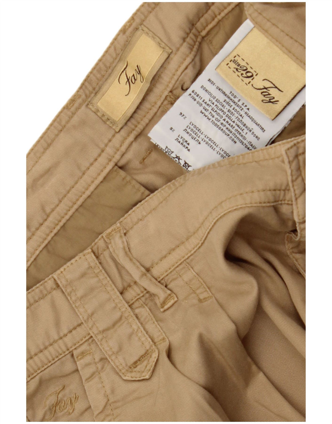 Damskie spodenki Chino FAY W29 Medium Beige Lyocell