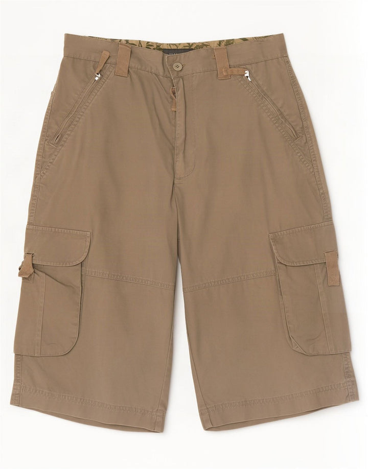 Męskie spodenki cargo Zara EU 38 Small W30, bawełna khaki