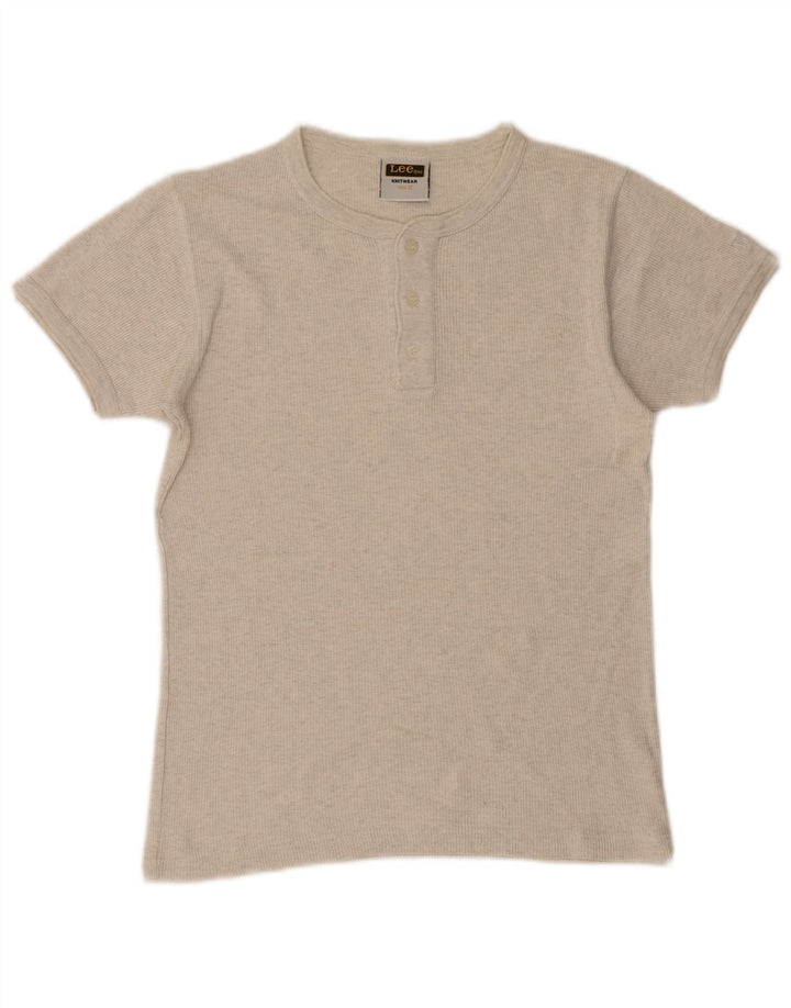 T-shirt chłopięcy Lee 6-7 lat, beżowy