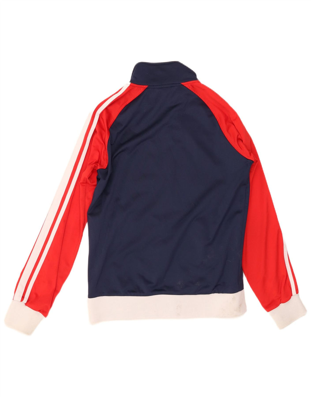 Męska kurtka dresowa ASICS, mała, granatowa, z poliestru w blokach kolorów