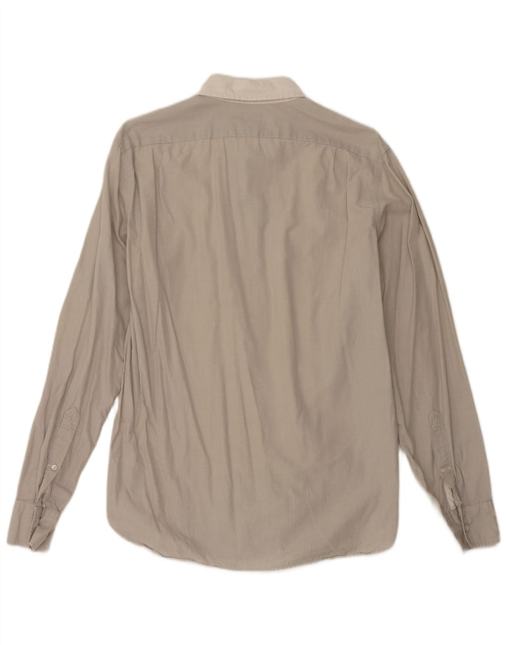 Koszula męska J. Crew, wąska, średnioszara, bawełniana