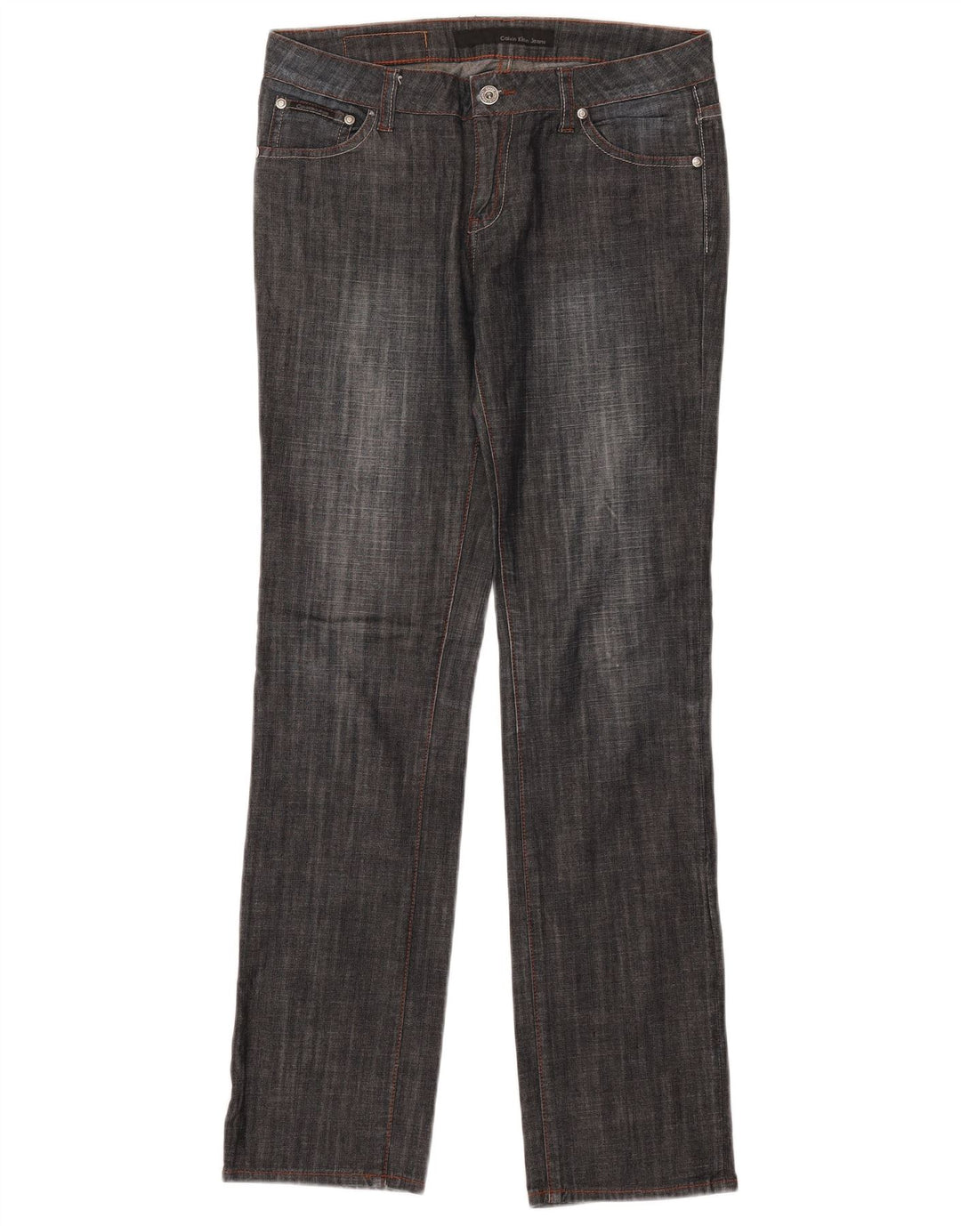 Damskie jeansy Calvin Klein o niskiej talii W31 L31 granatowe