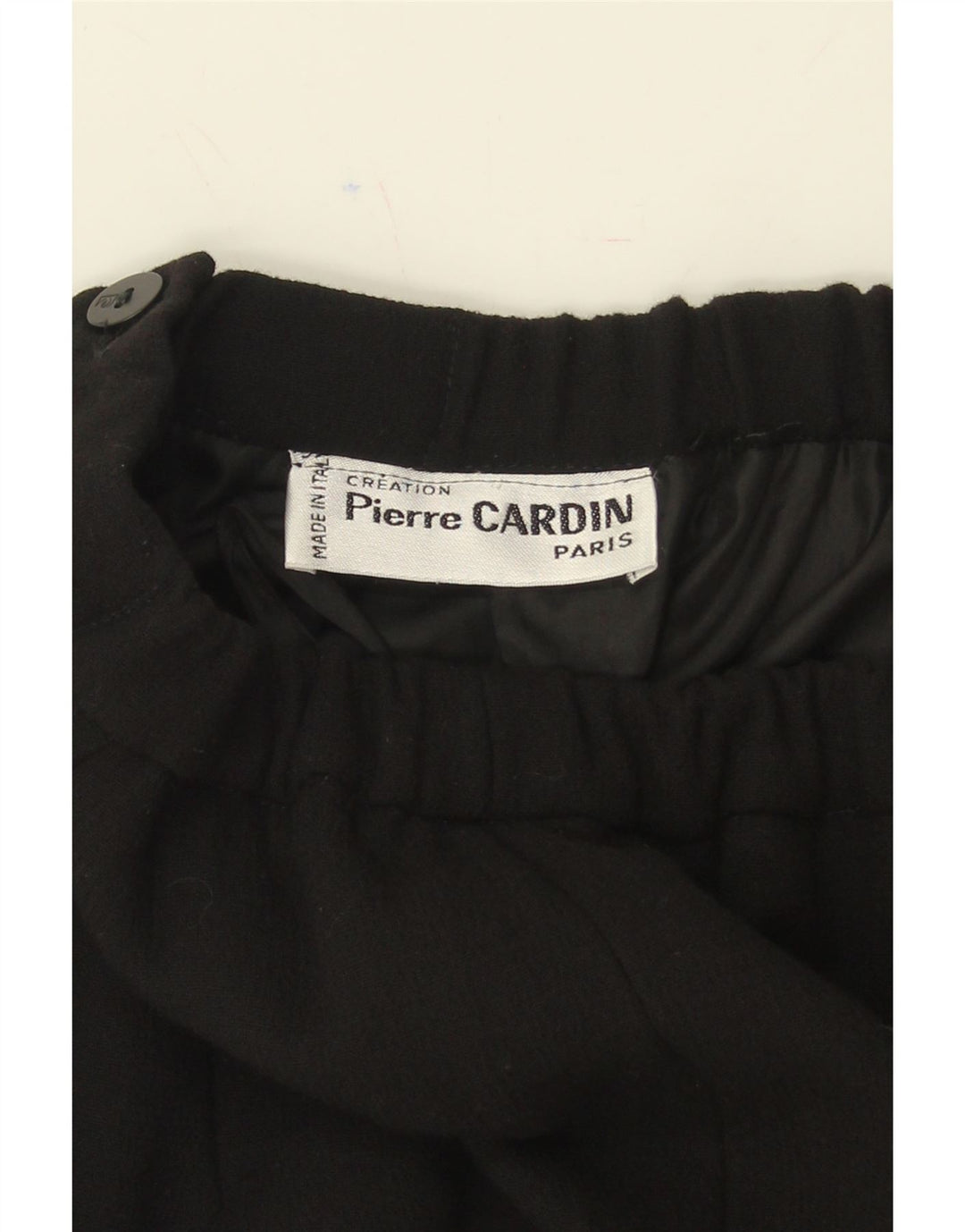 PIERRE CARDIN Womens Midi Skirt W26 Small  Black Acetate Vintage Pierre Cardin and Second-Hand Pierre Cardin from Messina Hembry 