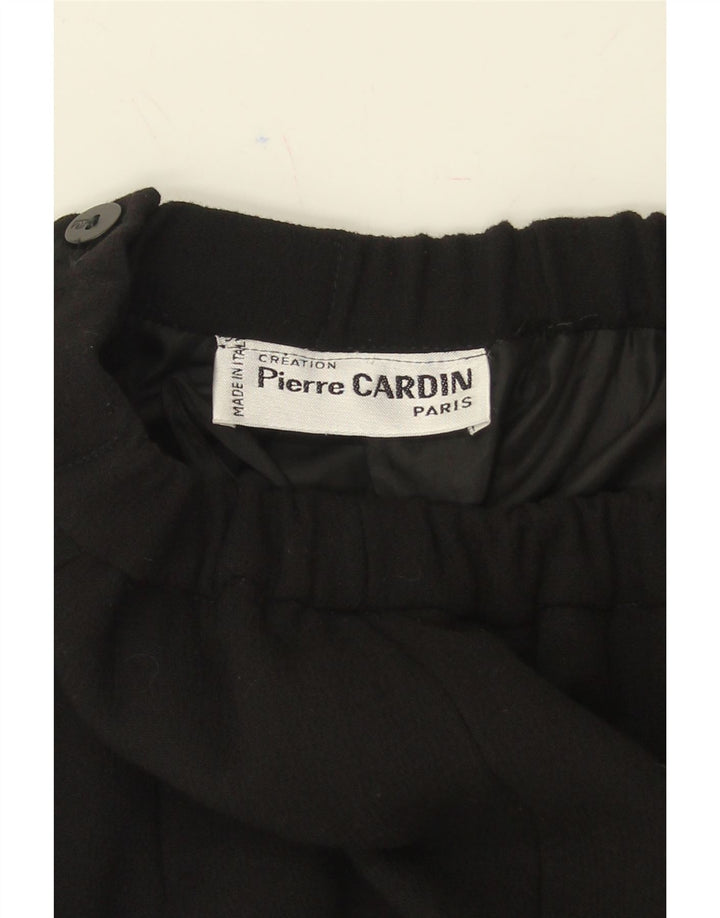 PIERRE CARDIN Womens Midi Skirt W26 Small  Black Acetate Vintage Pierre Cardin and Second-Hand Pierre Cardin from Messina Hembry 