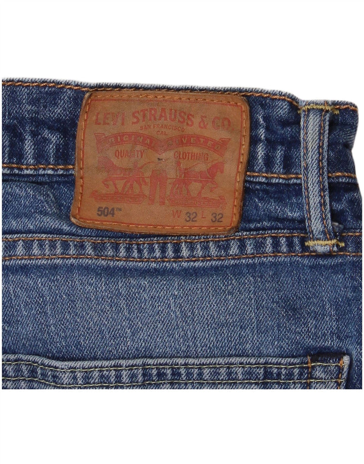 Męskie dżinsy Levi's 504 Straight W32 L27 Niebieskie