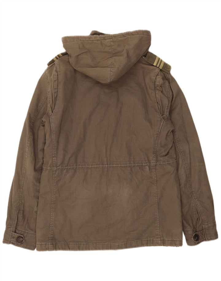 Męska kurtka wojskowa z kapturem Levi's UK 38, średnia bawełna khaki