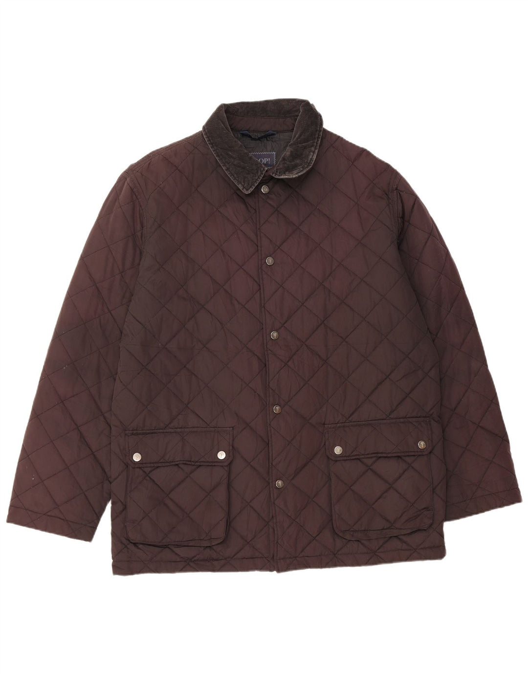 Męska pikowana kurtka JOOP IT 52 XL, brązowy poliester