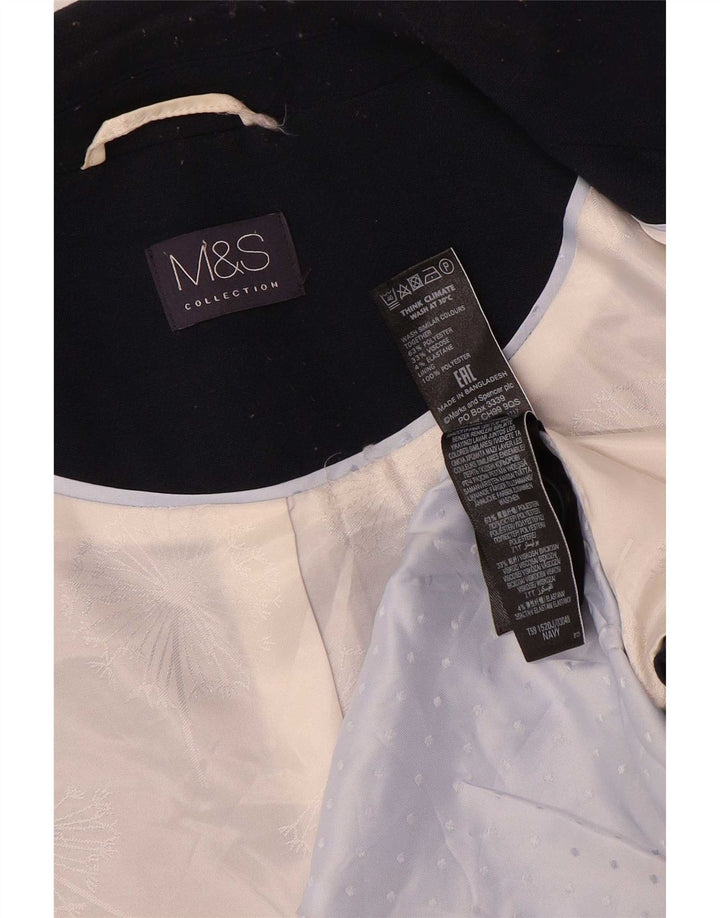 Marks & Spencer Damska marynarka zapinana na 1 guzik UK 16, duża, granatowa