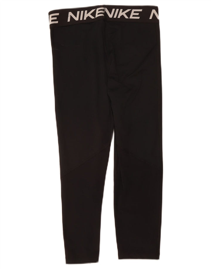 Damskie legginsy NIKE Graphic Capri UK 12, średni czarny poliester