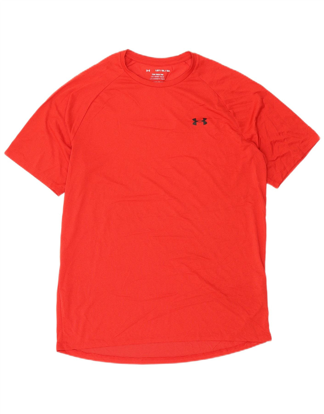Under Armour Męski T-shirt Top, duży, czerwony, poliester