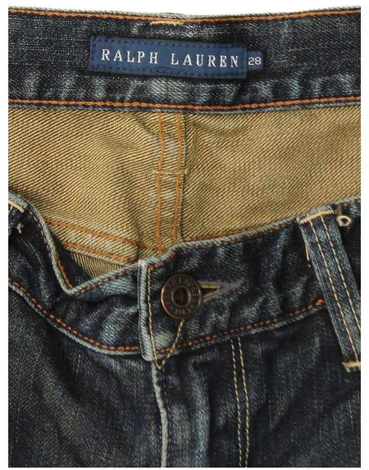 RALPH LAUREN Womens Straight Jeans  W28 L30 Blue Cotton