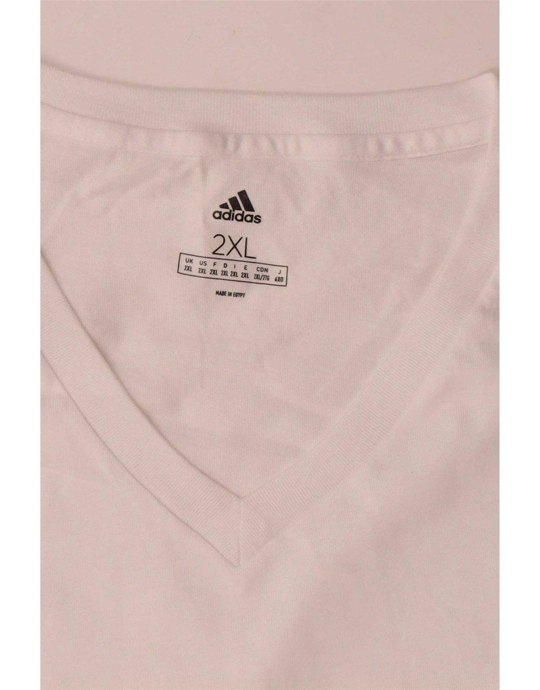 Adidas Męska koszulka Top 2XL Biała bawełna