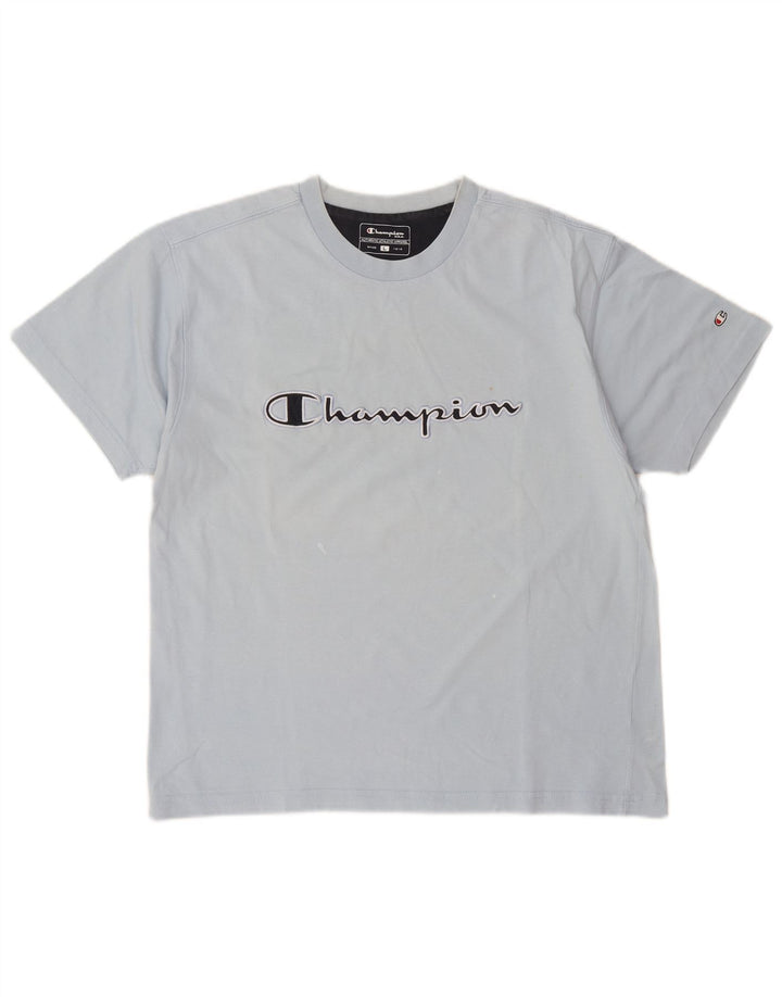 Męski T-shirt Champion z grafiką, duży, niebieski