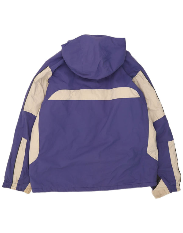 Męska kurtka narciarska z kapturem Columbia UK 42 XL Fioletowy nylon z blokami kolorów
