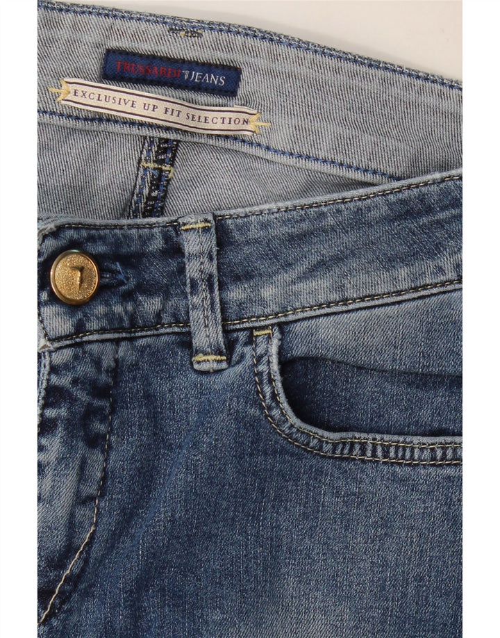 Damskie jeansy skinny TRUSSARDI W28 L29 niebieskie