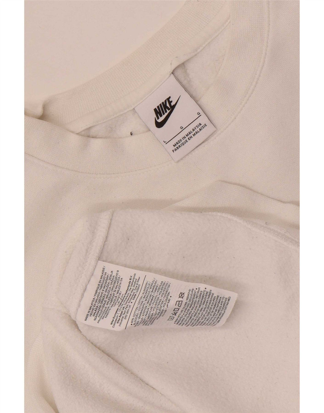 Bluza męska Nike, duża, biała, bawełniana