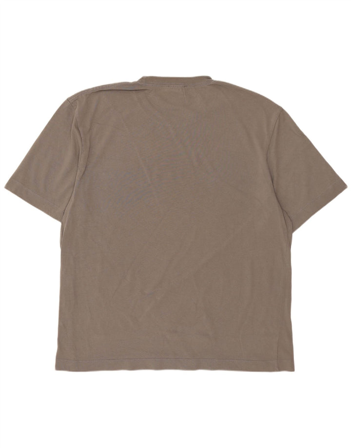Męska koszulka T-shirt ZARA XL, szara, bawełniana