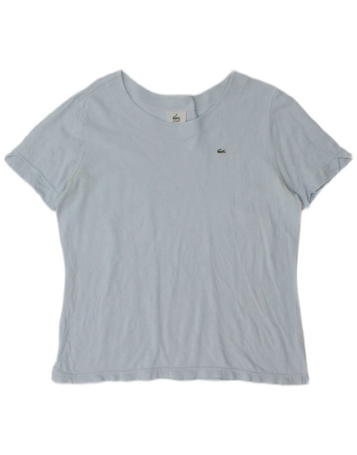 T-shirt damski Lacoste, rozmiar 48 XL, niebieska bawełna
