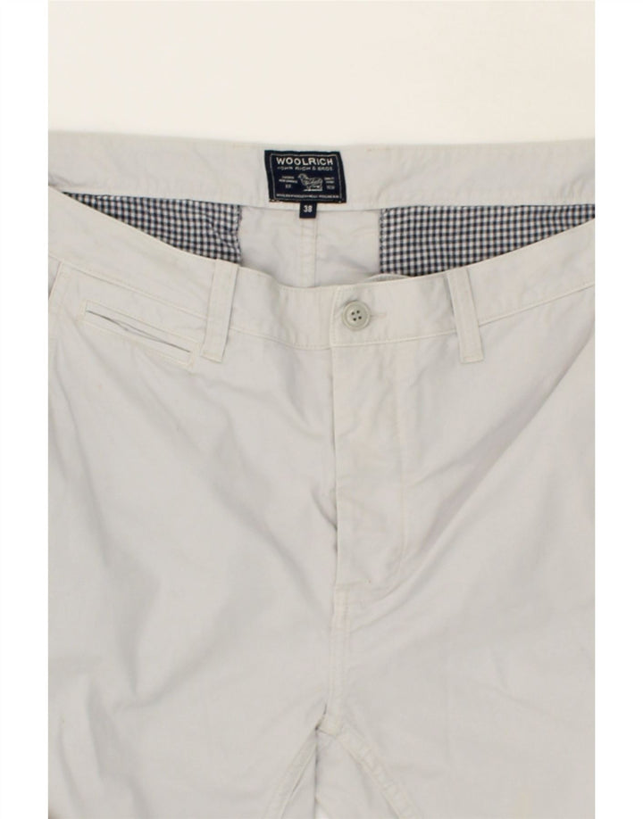 WOOLRICH Mens Straight Chino Trousers W38 L33  Grey Cotton Vintage Woolrich and Second-Hand Woolrich from Messina Hembry 