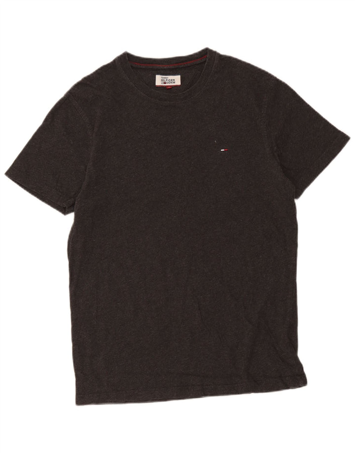T-shirt męski Tommy Hilfiger, mały, szary, bawełniany