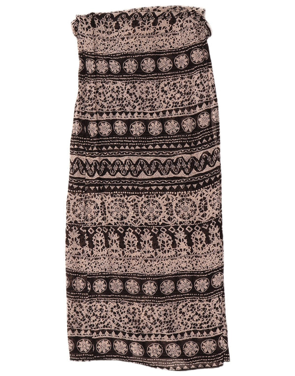 Max & Co. Damska spódnica kopertowa z wysokim stanem UK 12 Medium W28 Czarna w kwiaty