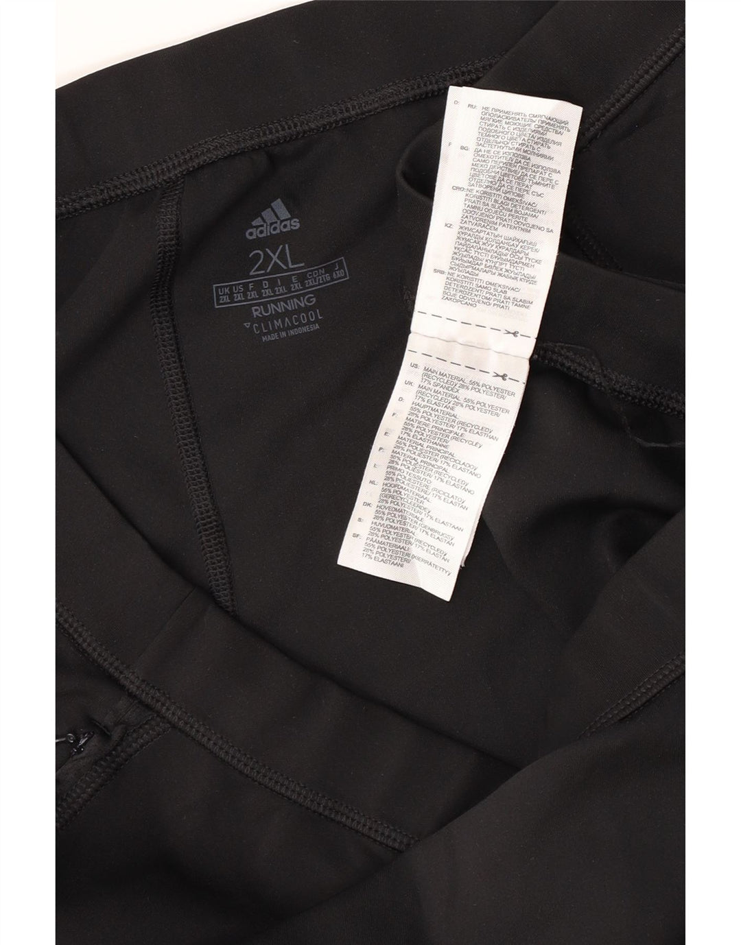 Damskie spodnie dresowe ADIDAS Climacool UK 20 2XL Czarny poliester