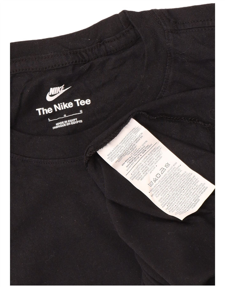 Męski T-shirt Nike, duży, czarny, bawełniany