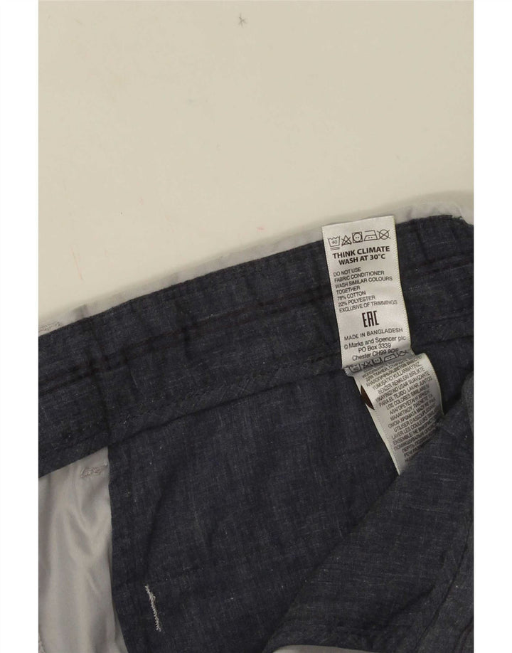 Męskie spodenki Chino Marks & Spencer W34, duże, szare, bawełniane