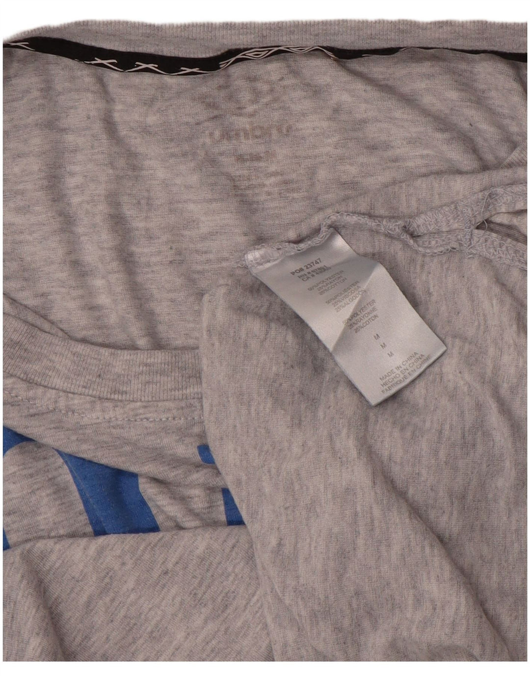 Damska koszulka UMBRO Crop Graphic Top UK 14 Średni szary, nakrapiany poliester