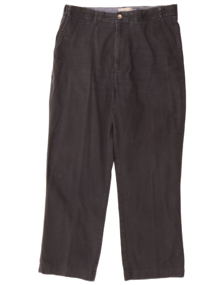 Męskie spodnie typu chino Regular Marks & Spencer W34 L29 Granatowa bawełna